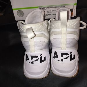 APL  Women's White and Black High-Top Sneakers